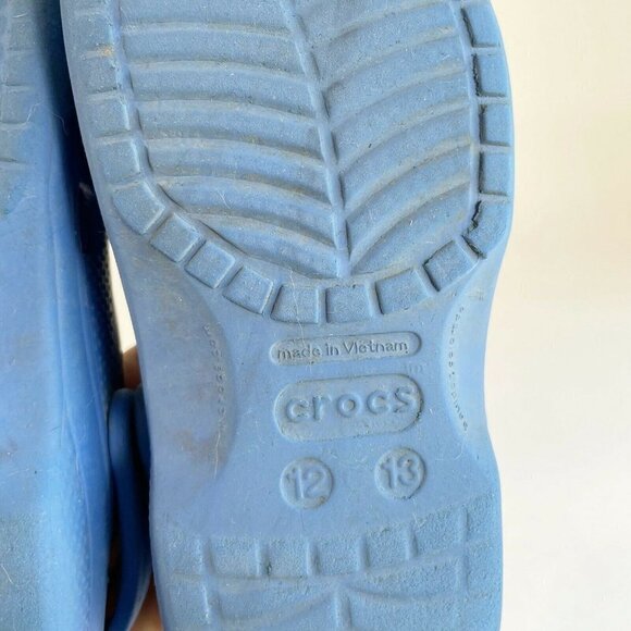 Crocs Youth Baya Classic Clog Blue Size 12/13 Waterproof Comfort Outdoor Sandal - Picture 7 of 7